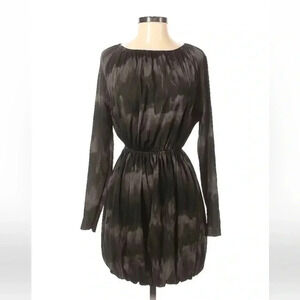 Converse | Grey & Black Ombre Tie Dye Long Sleeve Watercolor Dress Size Small S